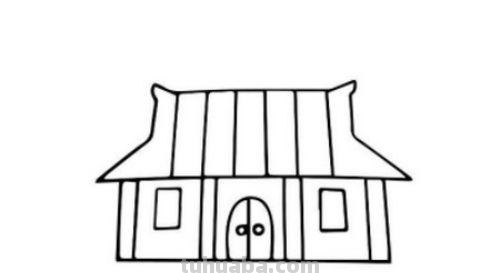 古代房子怎么画简笔画 房子画法教程。怎么画房子,如果画房子?简笔画?