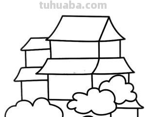 古代房子怎么画简笔画 房子画法教程。怎么画房子,如果画房子?简笔画?