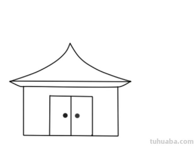 古代房子怎么画简笔画 房子画法教程。怎么画房子，如果画房子？简笔画？