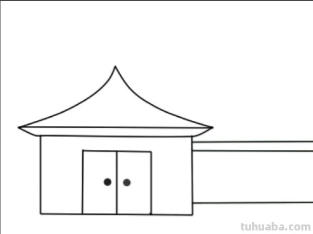 古代房子怎么画简笔画 房子画法教程。怎么画房子，如果画房子？简笔画？
