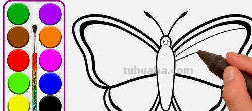 蝴蝶小鸟怎么画简笔画 一步一步画蝴蝶?