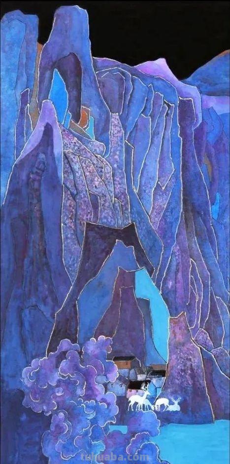 色彩水墨画：一种将传统水墨画与现代色彩相结合的艺术表现形式 