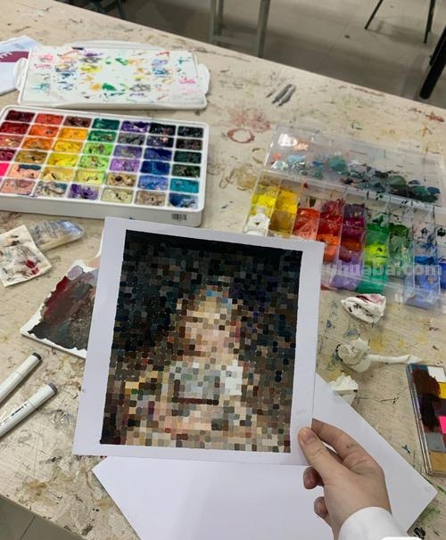 色彩马赛克图片及色彩马赛克图片简单作业 