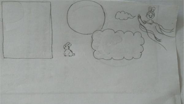 中秋节的手抄报怎么画头发 三年级中秋节画嫦娥奔月的画？