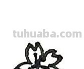 桃花树怎么画简笔画 只用紫色、绿色、蓝色彩笔不用其他东西画一幅桃花树？