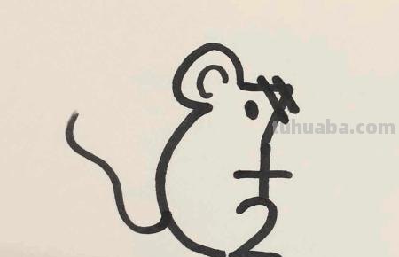 小老鼠怎么画简笔画 怎么用7+2=9画老鼠的简笔画？