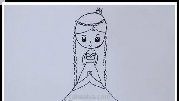 彩铅画古装公主怎么画的 用彩铅画画简单古风公主？
