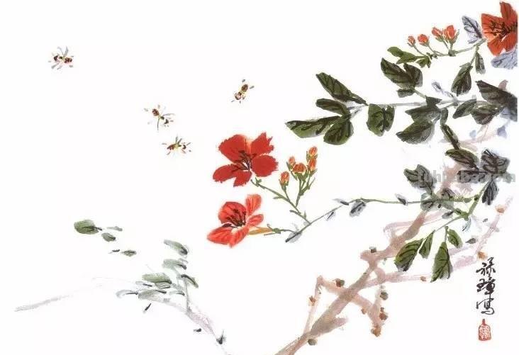 图文教程：写意昆虫画法（蜂蝶蛾）