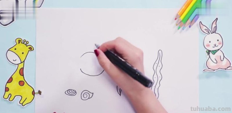 怎么画海洋世界简笔画 海底世界怎样画?