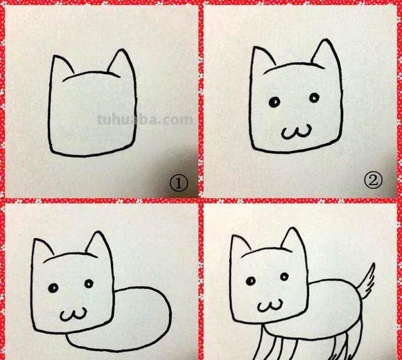 怎样画犬，小狗的画法步骤，狗年快到啦~快来学一下小狗的各种画法吧~简单易学哦！