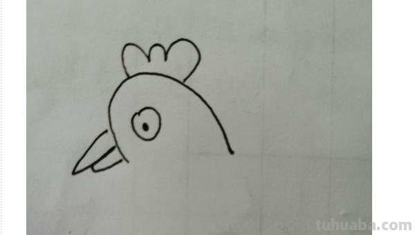 彩铅画的公鸡图片怎么画 简笔画公鸡的画法？