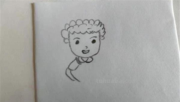 怎么画杨洋简笔画 简笔画男生怎么画，怎么画男生？