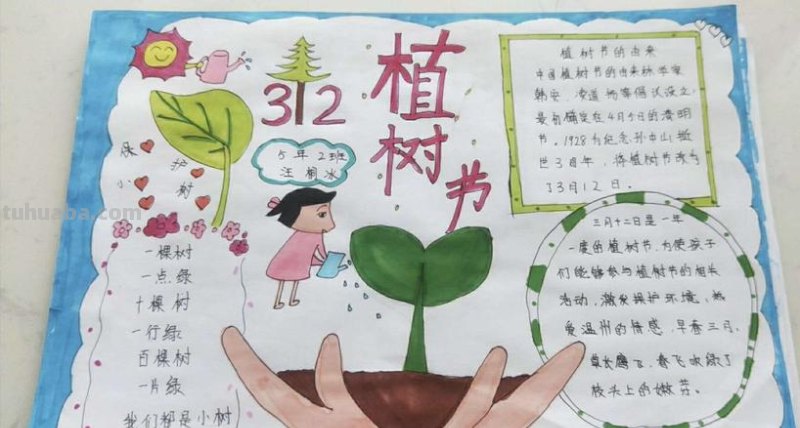 植树节的手抄报怎么画裙子 5 植树节手抄报怎么做？