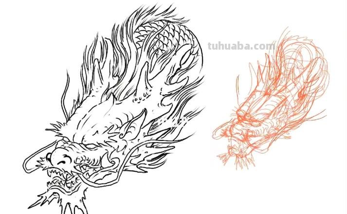 龙头怎么画图片 简笔画 简笔画龙怎么画?