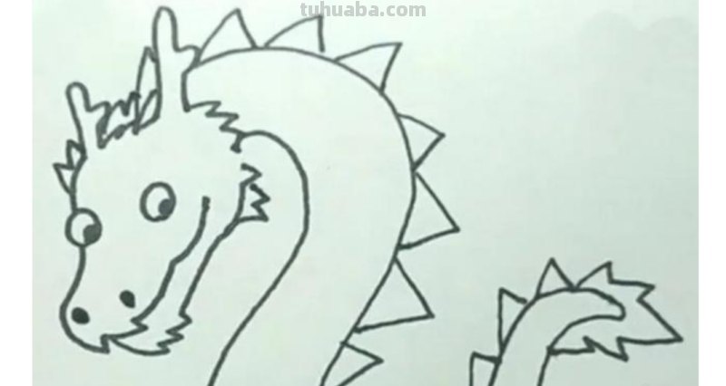 龙头怎么画图片 简笔画 简笔画龙怎么画？