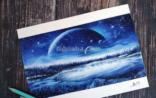 彩铅画星空和树叶怎么画 能用马克笔和彩铅绘画星空吗?怎么绘制？