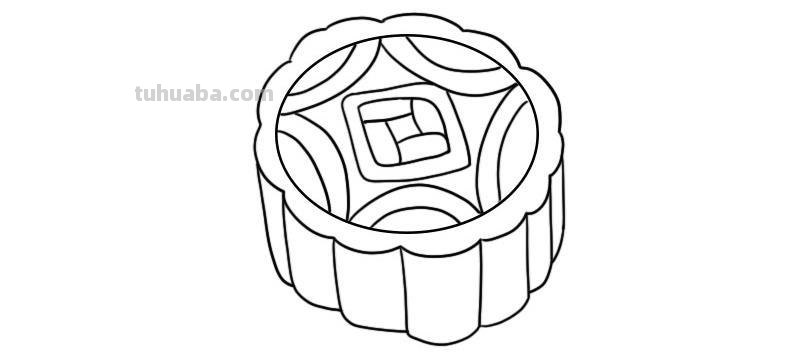 月饼的简笔画怎么画 三年级上册简单画月饼？