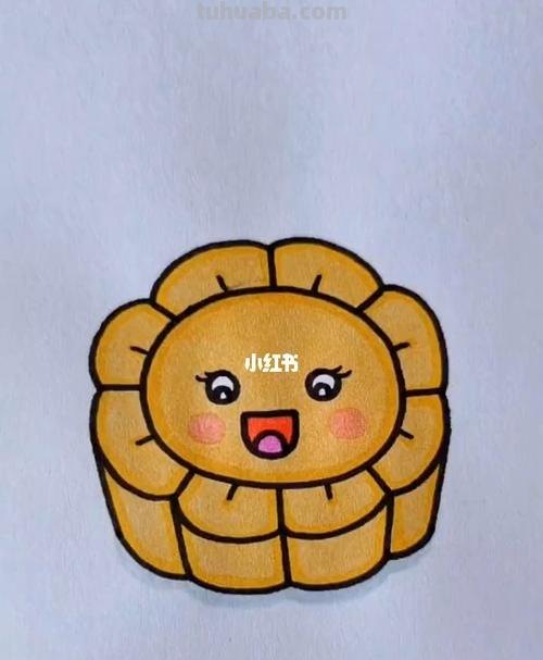 月饼的简笔画怎么画 三年级上册简单画月饼？