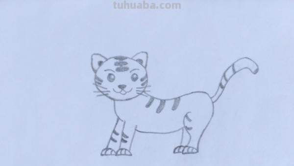 动物老虎怎么画简笔画 自学画虎最简单的方法？