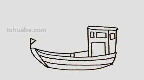 古代船怎么画简笔画 儿童画船?