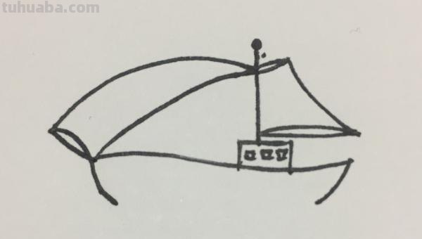 古代船怎么画简笔画 儿童画船？
