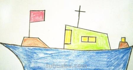 古代船怎么画简笔画 儿童画船？