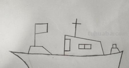 古代船怎么画简笔画 儿童画船？