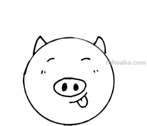 怎么画猪头的简笔画 画猪头简单笔画？