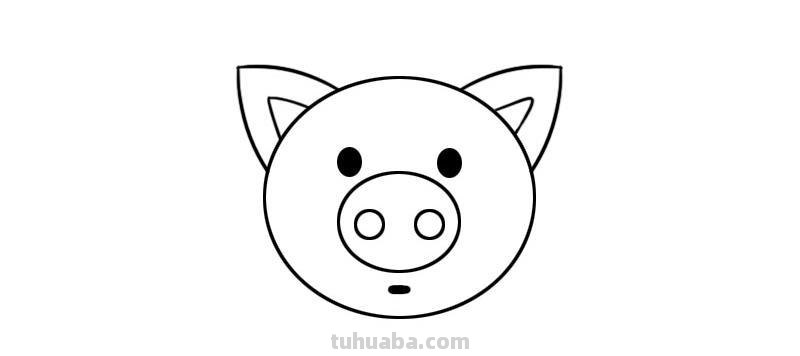 怎么画猪头的简笔画 画猪头简单笔画？
