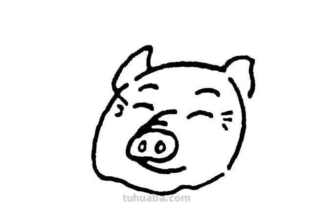 怎么画猪头的简笔画 画猪头简单笔画？