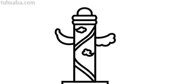 天安简笔画涂什么颜色 天安门石柱简画,涂什么颜色?