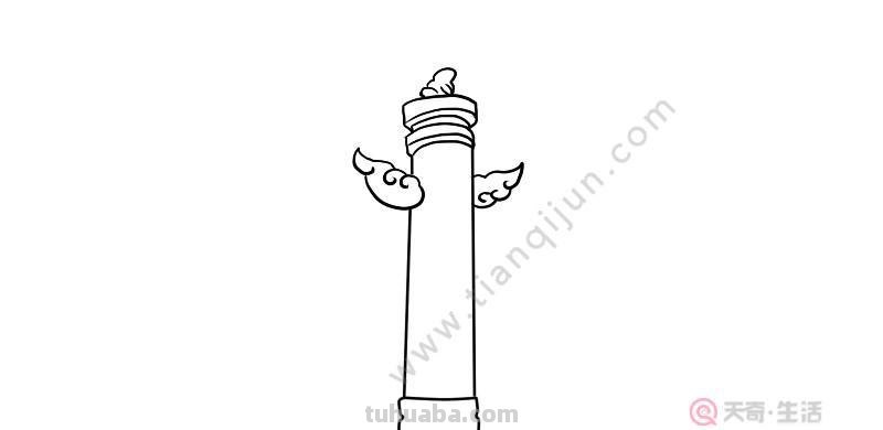 天安简笔画涂什么颜色 天安门石柱简画,涂什么颜色?