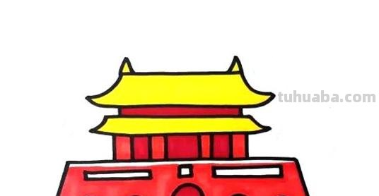 天安简笔画涂什么颜色 天安门石柱简画，涂什么颜色？