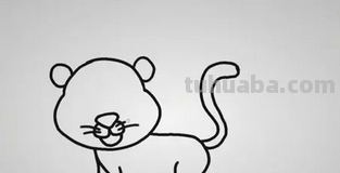 孩子最喜欢的简笔画，教你6步学会画老虎！