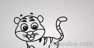 孩子最喜欢的简笔画，教你6步学会画老虎！
