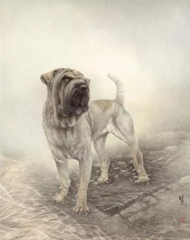 太棒了！工笔画狗的画法，超详细步骤