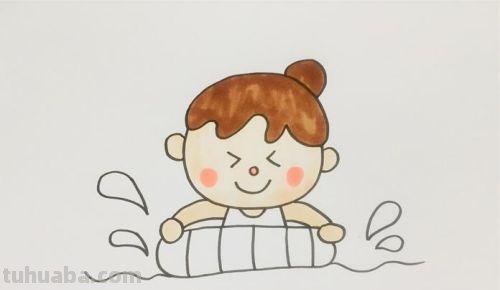 游泳的人怎么画简笔画 女孩漫画游泳怎么画？