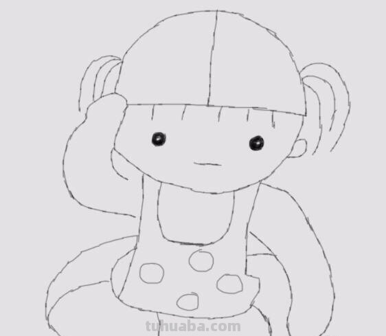 游泳的人怎么画简笔画 女孩漫画游泳怎么画？