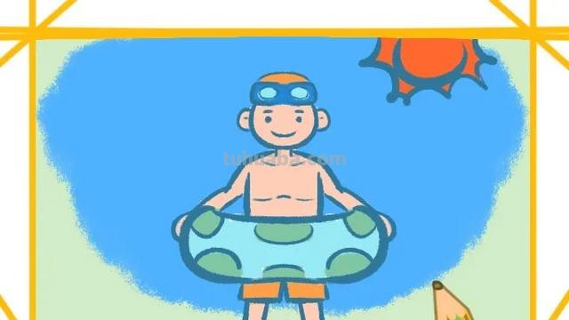 游泳的人怎么画简笔画 女孩漫画游泳怎么画？
