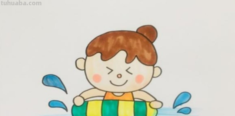 游泳的人怎么画简笔画 女孩漫画游泳怎么画？