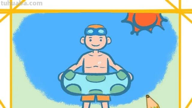 游泳的人怎么画简笔画 女孩漫画游泳怎么画？
