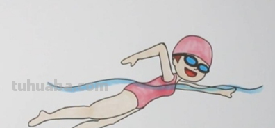 游泳的人怎么画简笔画 女孩漫画游泳怎么画？