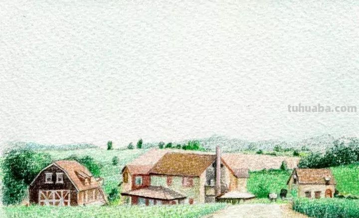如何用彩铅画小清新的风景画？