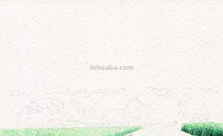 如何用彩铅画小清新的风景画？