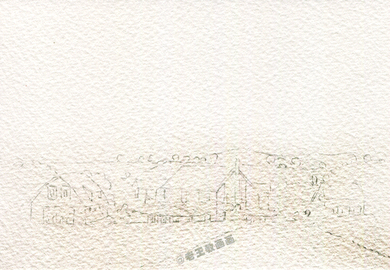 如何用彩铅画小清新的风景画？