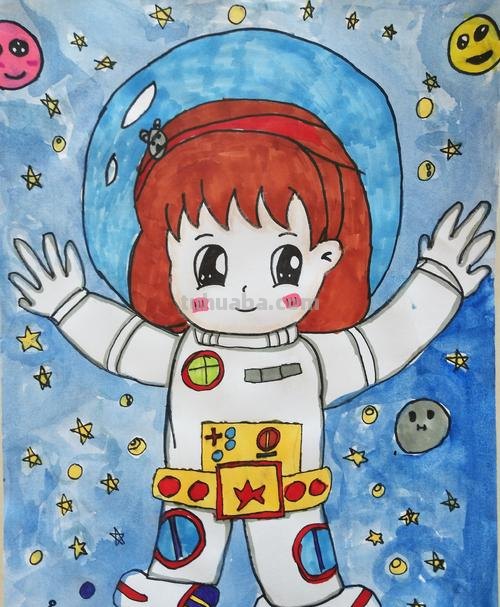 “高水平”绘画！这40幅青少年绘画作品亮相太空了
