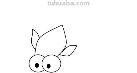 小鱼怎么画儿童简笔画 儿童简笔画：可爱小金鱼的画法？