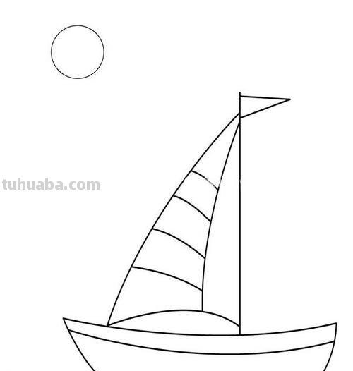 怎么画帆船图片简笔画 儿童画小小的船简画？