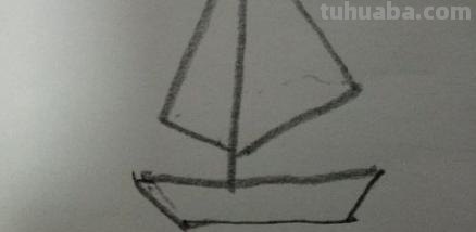 怎么画帆船图片简笔画 儿童画小小的船简画？