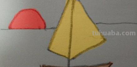 怎么画帆船图片简笔画 儿童画小小的船简画？